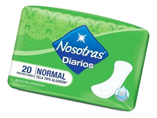 Nosotras Protectores Diarios Normal Algodón X 20 Unidades