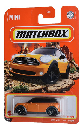 Matchbox 2011 Mini Countryman, [naranja] 51/100