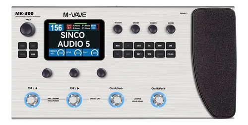 Pedaleira Multiefeitos M-vave Mk-300