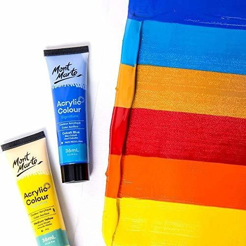 Kit Pintura Acrilica T 36 Colores Acabado Semimate
