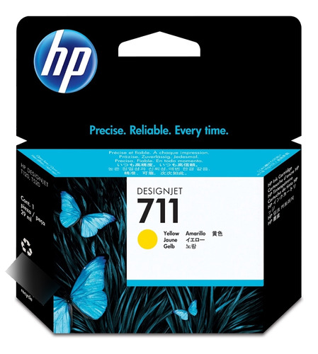 Cartucho De Tinta Hp Tinta 711 Amarillo 29ml 