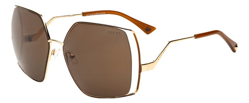 Anteojos Lentes De Sol Ossira 7374 Gafas Lente - Armazón Dorado - Cristal Marrón (004)