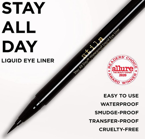 Delineador líquido Stila Stay All Day Liquid Eye Liner color intense black