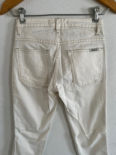 Pantalón Jean Mishka Couture Blanco Denim Ykk Low Rise (Usado)