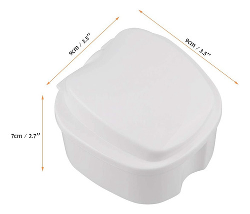 Aa Estuche Blanco For Dentaduras Postizas, Vaso For