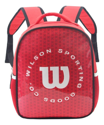 Mochila Jardin Infantil Nene Colegio Wilson Niños Espalda Color Rojo