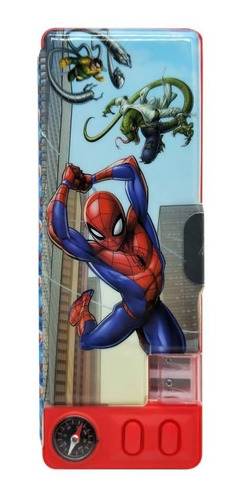 Imagen 1 de 3 de Cartuchera Spiderman Mecanica Ha205 Original