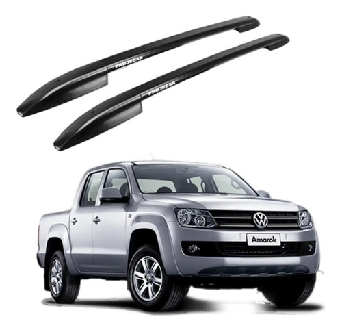 Rack Longarina Teto Vw Amarok 2013 2014 2015 Preta