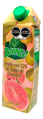 Bebida Boing 1 Litro Sabor Guayaba - 6 Piezas
