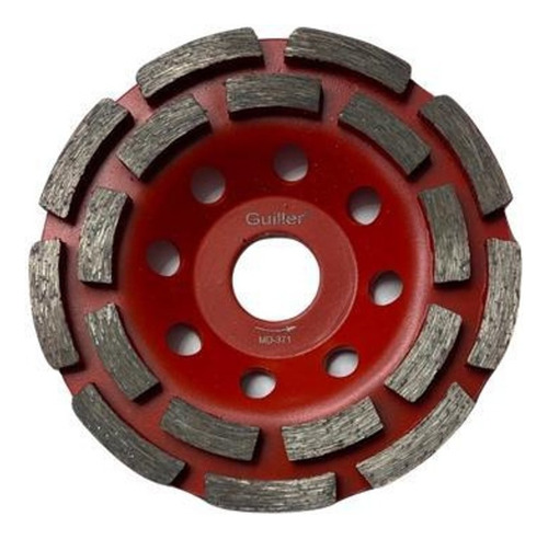 Muela Copa Disco Diamantada Doble Astra 115mm Guiller Md371 Color Rojo
