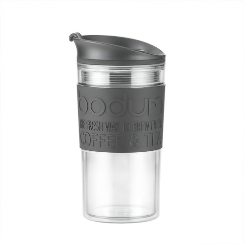 Termo Doble Pared Plástico Negro 350 Ml Bodum