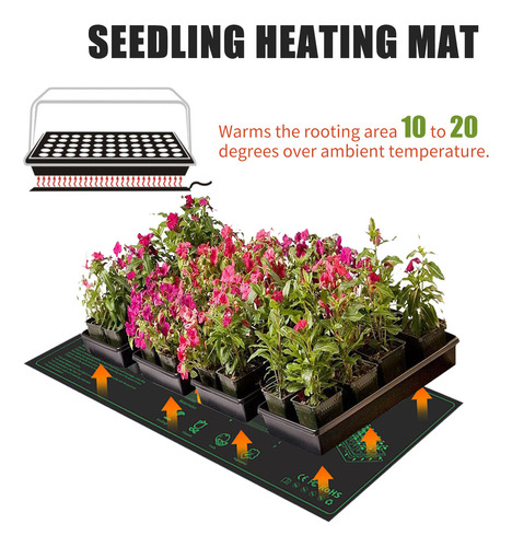 Almohadilla Térmica Seedling Heat Mat De 10 X 20,75 Cm, 1 Pa