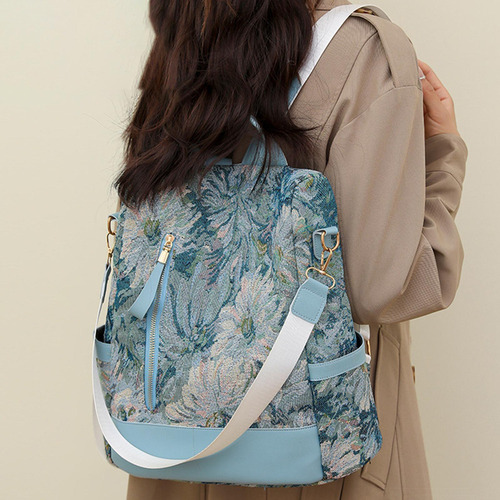 Wang Mochila De Mujer Con Cremalleras Suaves Para Viajes,