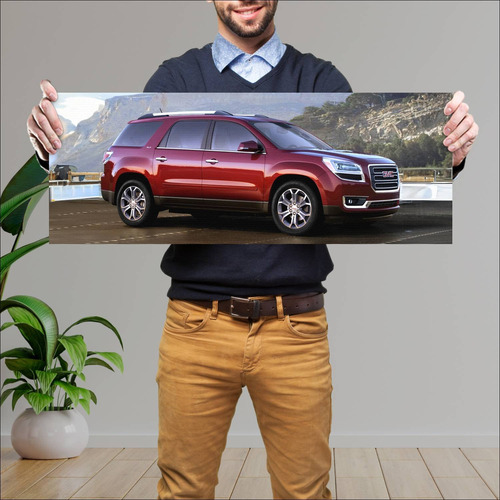 Cuadro 30x80cm Auto 2013 Gmc Acadia 5706 3