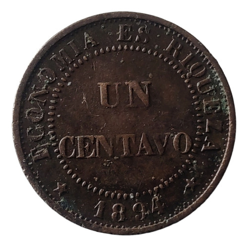 Moneda Chile 1 Centavo 1894 (x1699