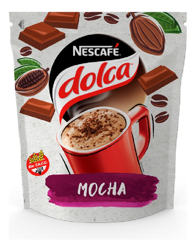 Café instantáneo Nescafé Dolca Mocha sin TACC doypack 125 g