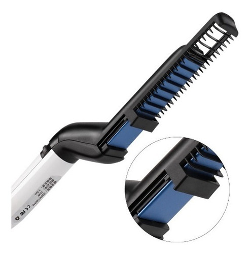 Imagen 3 de 7 de Cepillo Alisador Hombre Cabello Barba Pelo Estilo