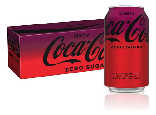 Coca Cola Cherry Zero Sugar 12 Pack Importada Usa