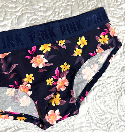 Truza Hipster Pink Logo Victoria Secret Small Azul Flores