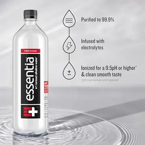 Agua Embotellada Essentia, 1l, Pack 6; 99 9% Pura, Con Elect