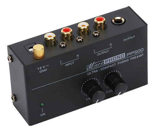 Preamplificador De Fono Para Giradiscos Operación De Bajo
