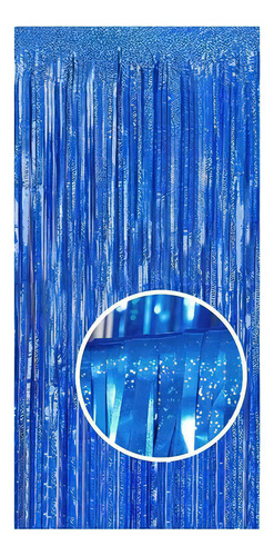 Guirnaldas Decorativas Guirnalda Cortina Metálica Cortina 2m Color Azul oscuro 2metros