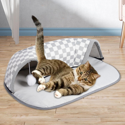 Cama Para Gato Cálida De Invierno, Cabaña Para Jugar, S
