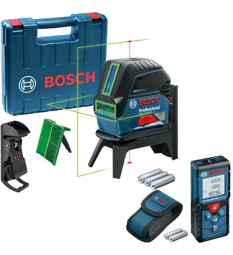 comprar Nível Laser Linhas Verde Bosch Gcl 2-15 G 15m E Trena Glm 40