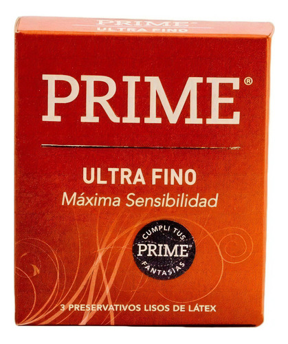 Preservativos Latex Prime Ultra Fino 6 Cajas X 3 Unidades