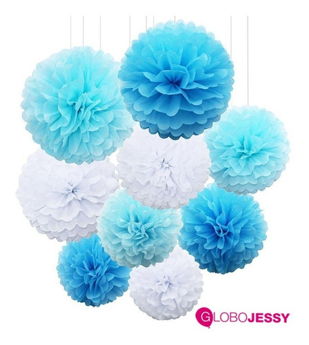 Pompones De Tissue De Diferentes Colores