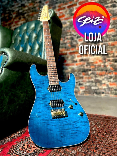 Guitarra Seizi Katana Ozielzinho Collection - Royal Blue