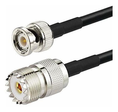 Bnc Macho A So239 Rg58 Cable Uhf Jack Femenino A Bnc Ma...