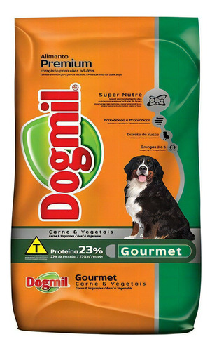 Ração Dogmil Gourmet Carne E Vegetais Para Cães Adultos 15kg