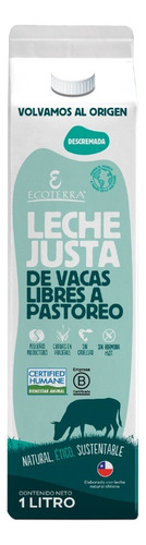 Leche Descremada Vacas Libres 1 Lt Ecoterra - Aldea Nativa