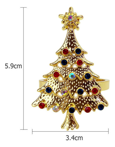 Juego De 4 Servilletas Para Árbol De Navidad, Decoración De