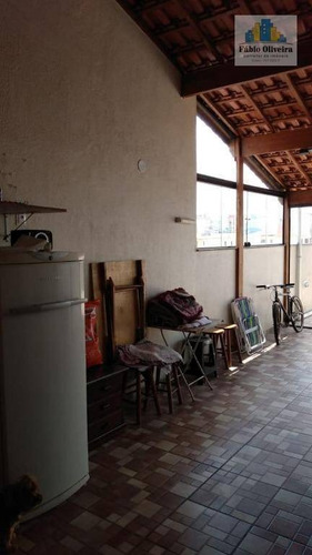 Cobertura Tipo Sem Condomínio Com Acesso Interno Com 2 Dormitórios À Venda, 63 M² Por R$ 450.000 - Vila Humaitá - Santo André/sp - Co0161