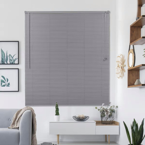 Cortina Persiana Horizontal Cinza Atlas 100 X 1,30