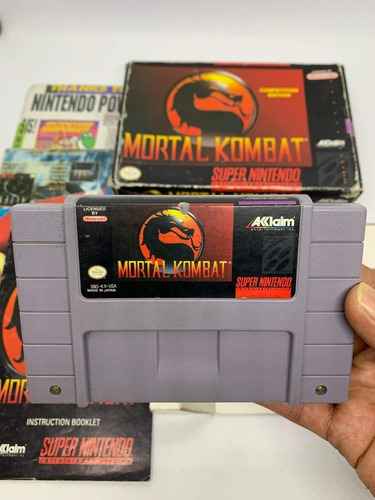 Mortal Kombat Snes/ Juego Completo/ Mortal Super Nintendo (Usado)