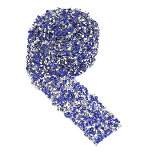 Rollo De Malla, 1 Yarda, 30 Mm, Cinta De Diamantes De Imitac