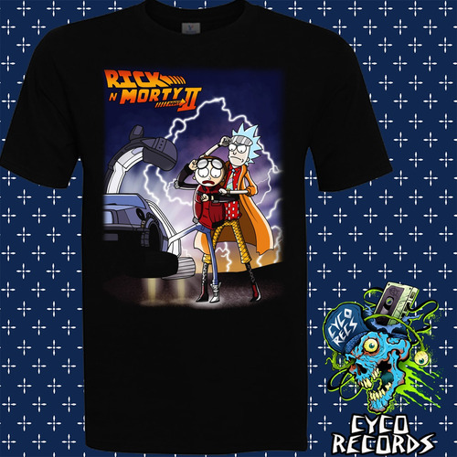 Imagen 1 de 2 de Rick And Morty - Back To The Future - Animacion - Polera- C