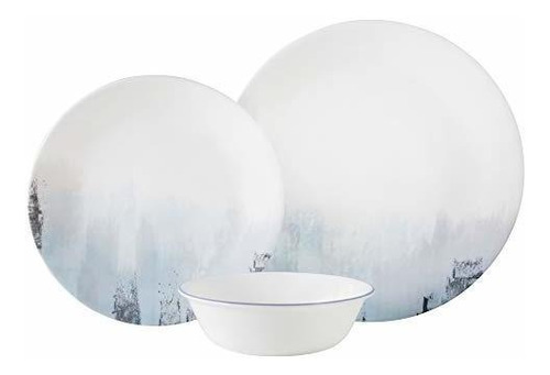 Juego De Vajilla De 12 Piezas Corelle Boutique Tranquil Refl