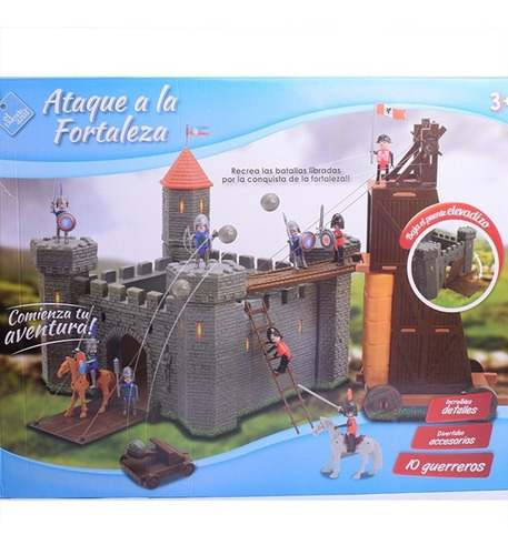 El Duende Azul Ataque A La Fortaleza Medieval 10fig Jlt 6445