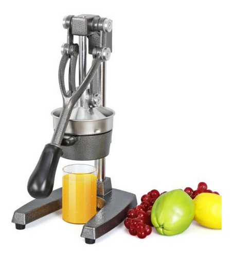 Gray Hand Press Fruit Juicer  Pro Manual Citrus Juice Sq Slf
