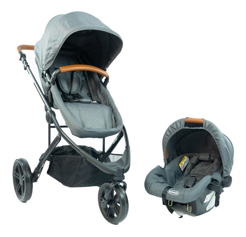 Imagen 4 de 7 de Coche Bebesit Trek Ts 3 Ruedas Hasta 13 Kilos Color Gris