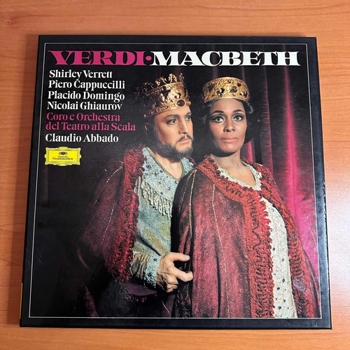 Disco Lp Acbeth Verdi Verrett Capuccilli Domingo Ghiaurov