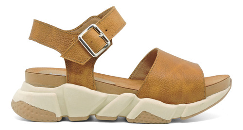 Sandalias Mujer Cuero Plataforma Base Zapatilla Moda Verano