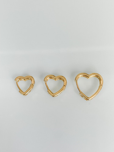 Trio De Brincos Argola Cravejadas Banhadas A Ouro 18k Garantia Feminino Hipoalergico