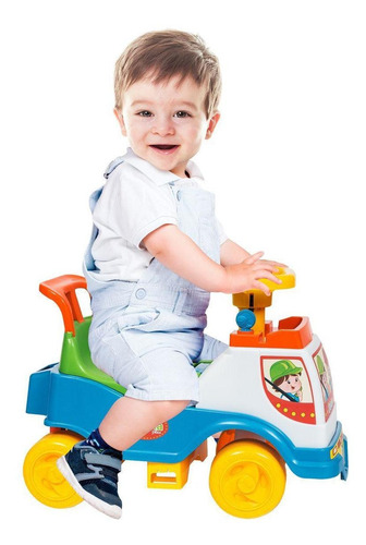 Totoka Motoca Triciclo Plus Com Apoio/proteção/haste Cardoso