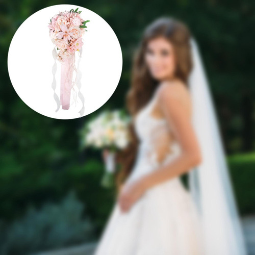 Boda De Novia Bouquet Flores Artificiales Flor De Mano De