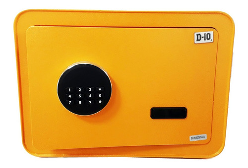 Caja Fuerte Digital Con Teclado Amarilla 35x25x28 Cm D10